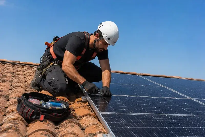 Maintenance et monitoring de panneaux solaires à Ajac