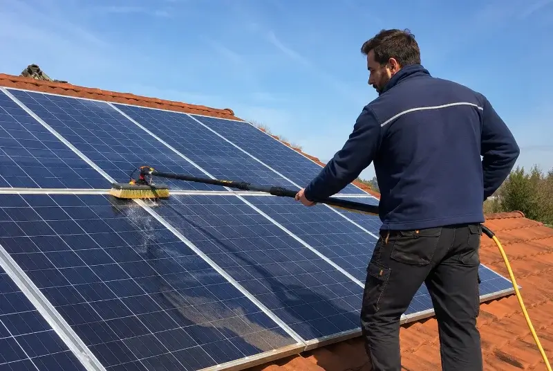 Nettoyage et entretien de panneaux solaires à Ajac
